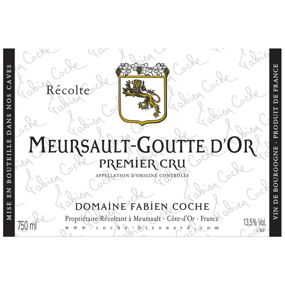 MEURSAULT-GOUTTE D’OR 1ER CRU TECH SHEET