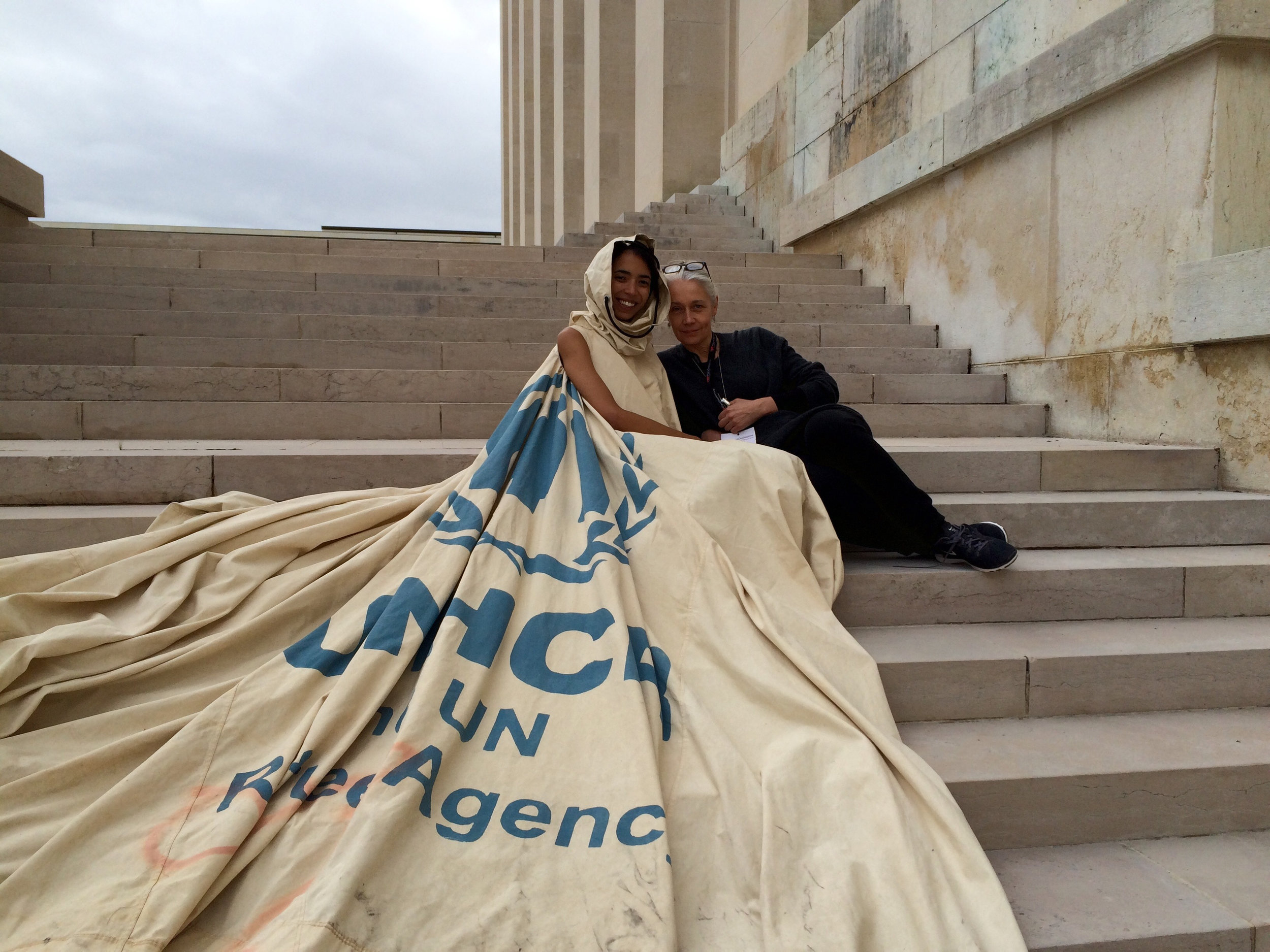  Dress For Our Time - On the steps of the UN Geneva 