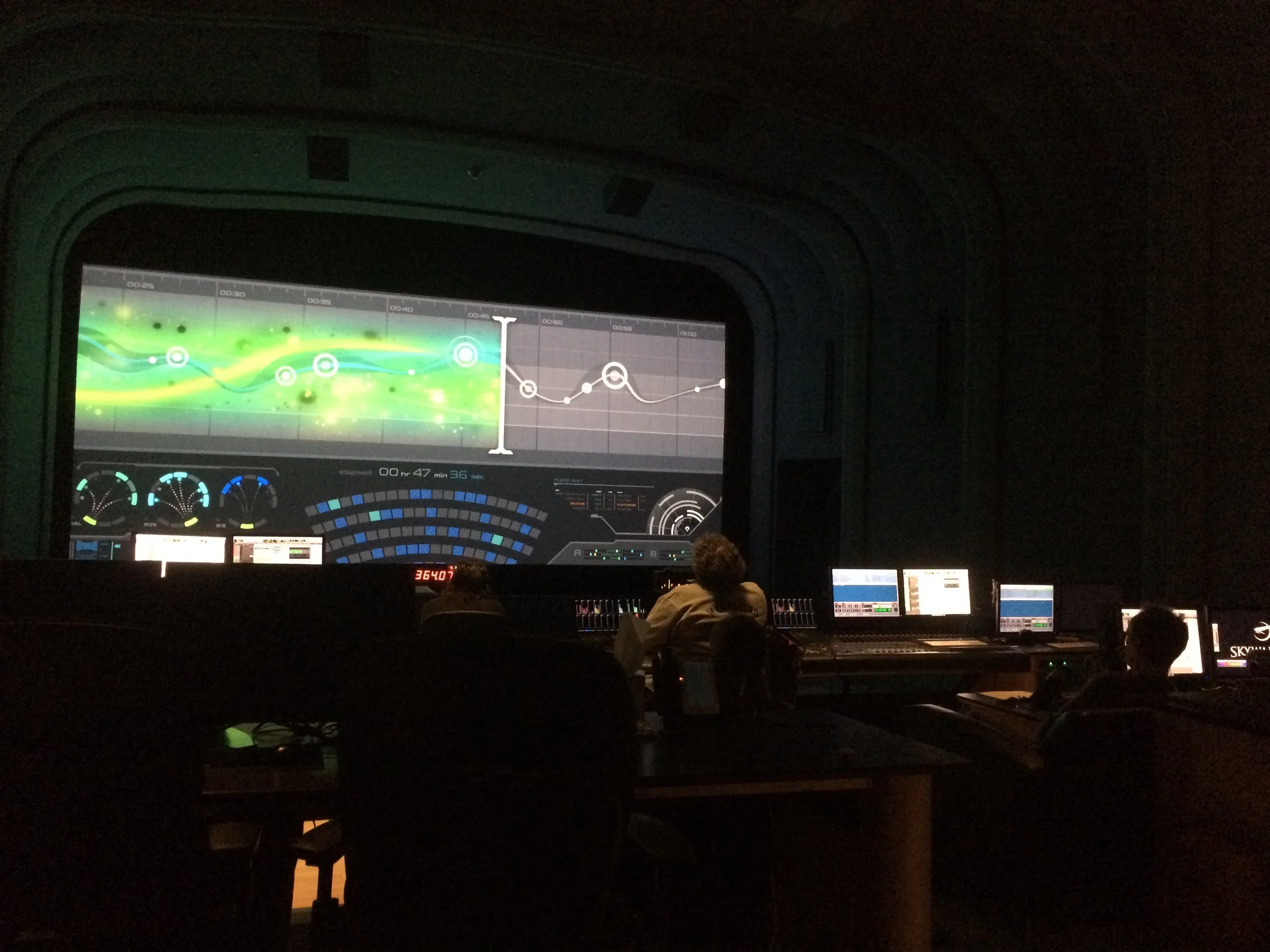 Our film being sound-edited at Skywalker Ranch.