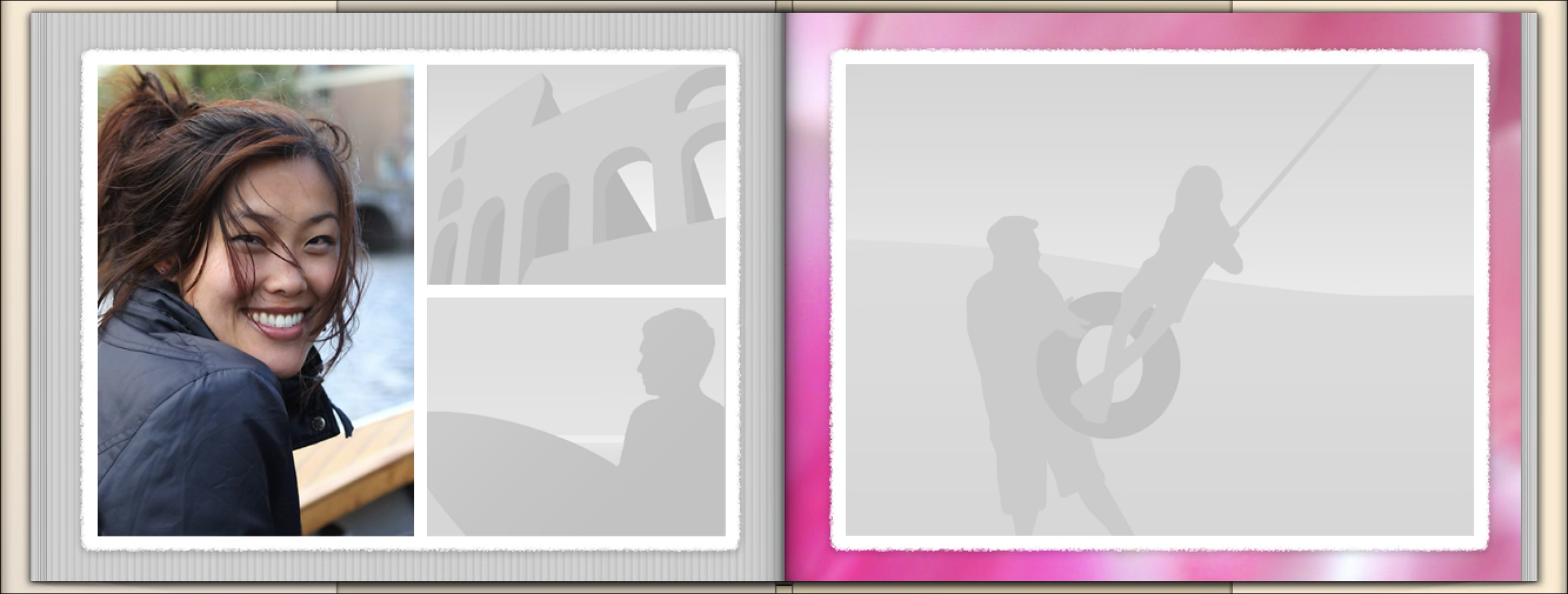  The user’s fun, photographic border. 
