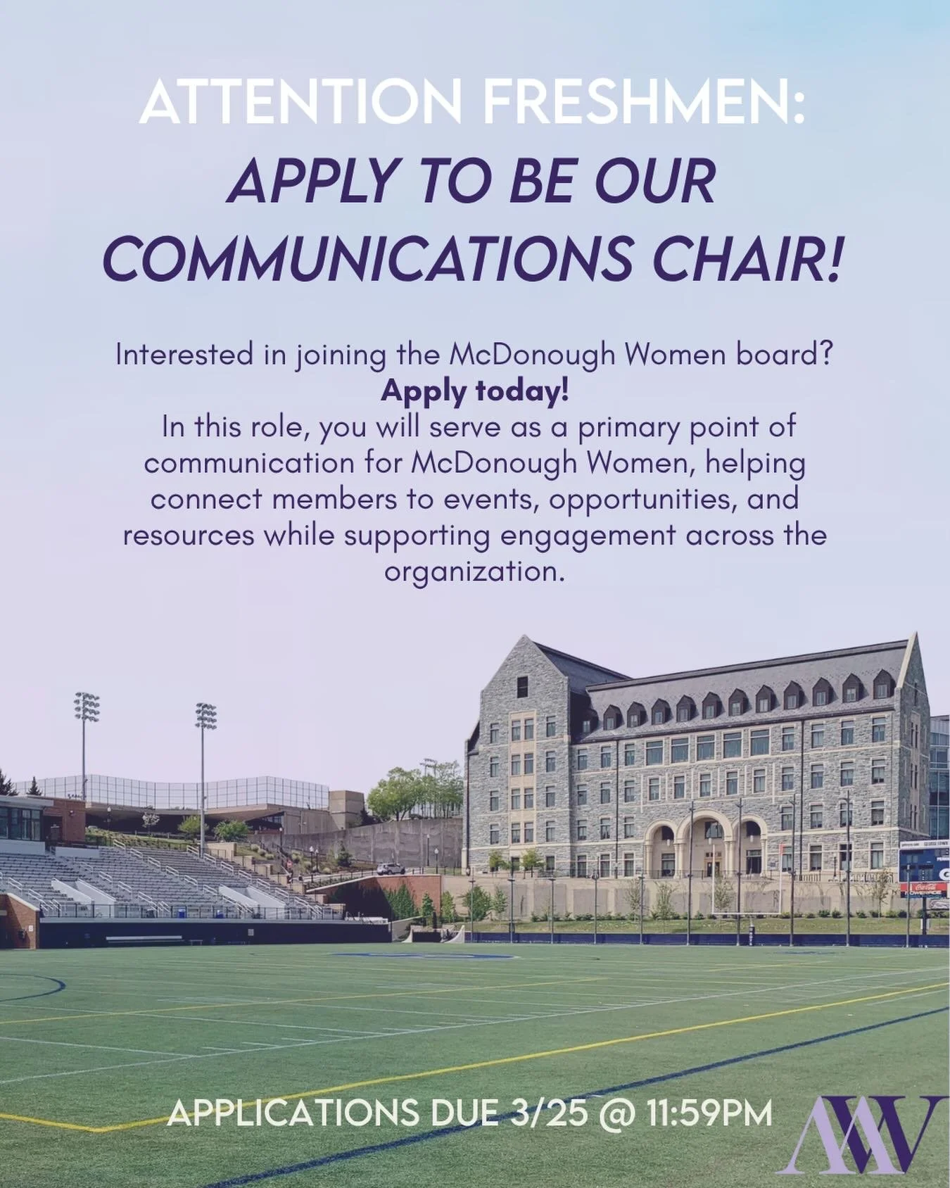Apply today to join the best board on campus!!😁💜

Link in bio🔗