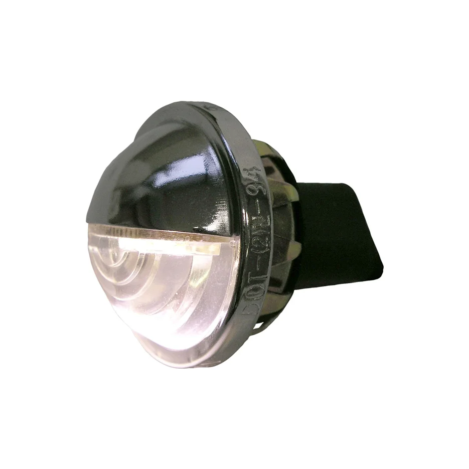 PM-M298C White Courtesy Light, round, chrome finish