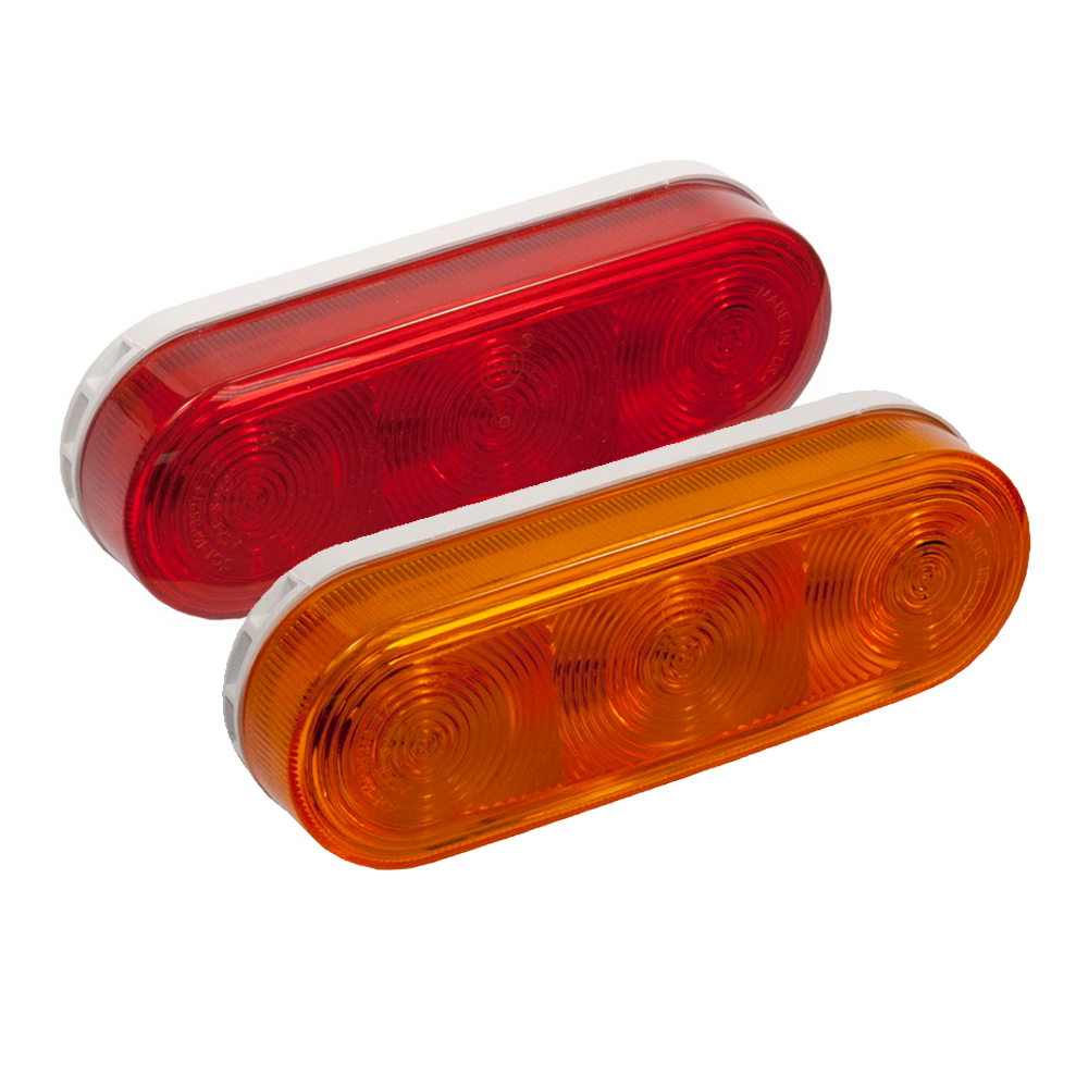 PM-320A amber and PM-320R red LED OVAL AGRICULTURAL STOP/POSITION/INDICATOR WARNING LIGHTS, DOT COMPLIANT