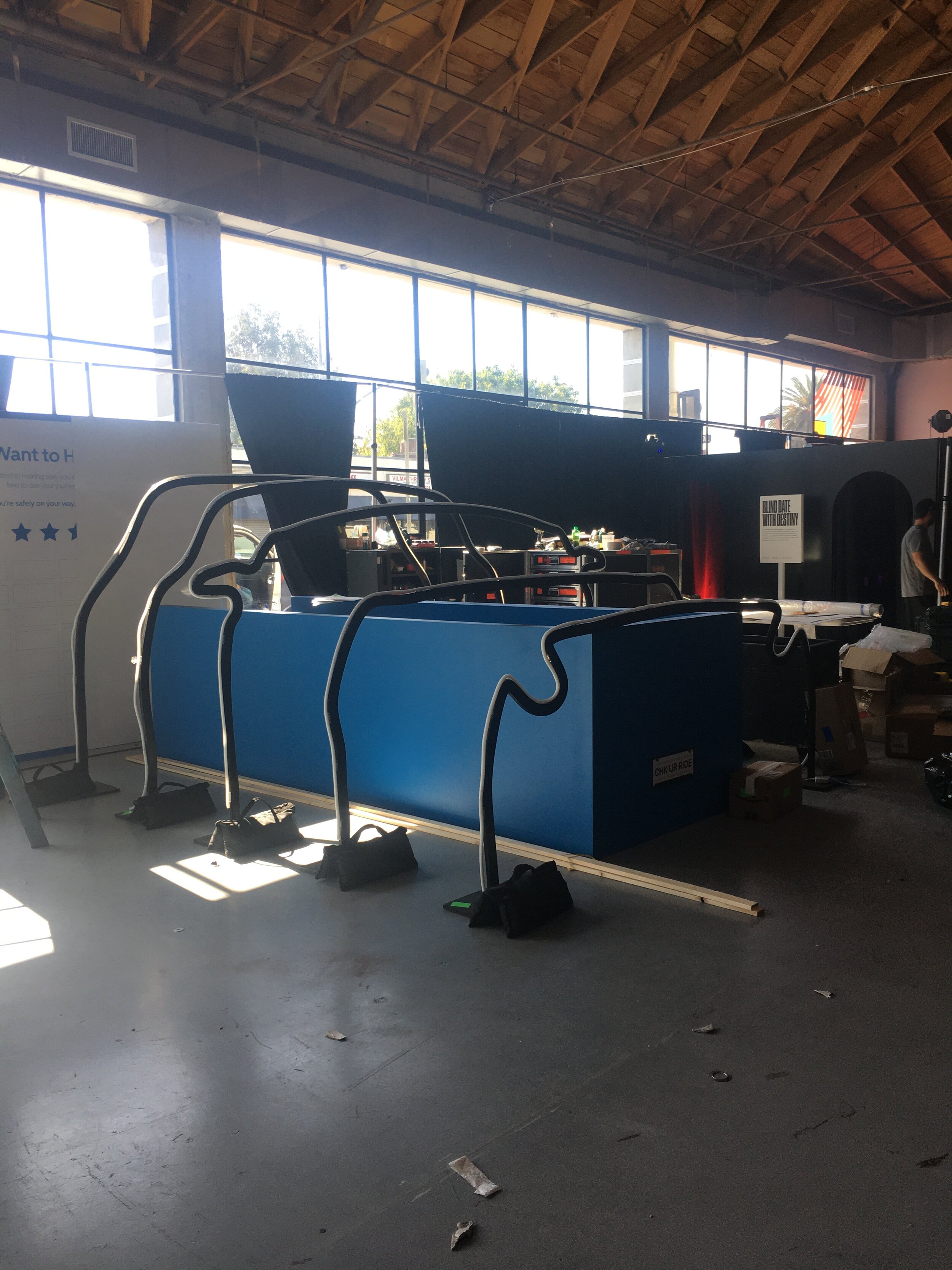 Uber Safety Board Booth Construction