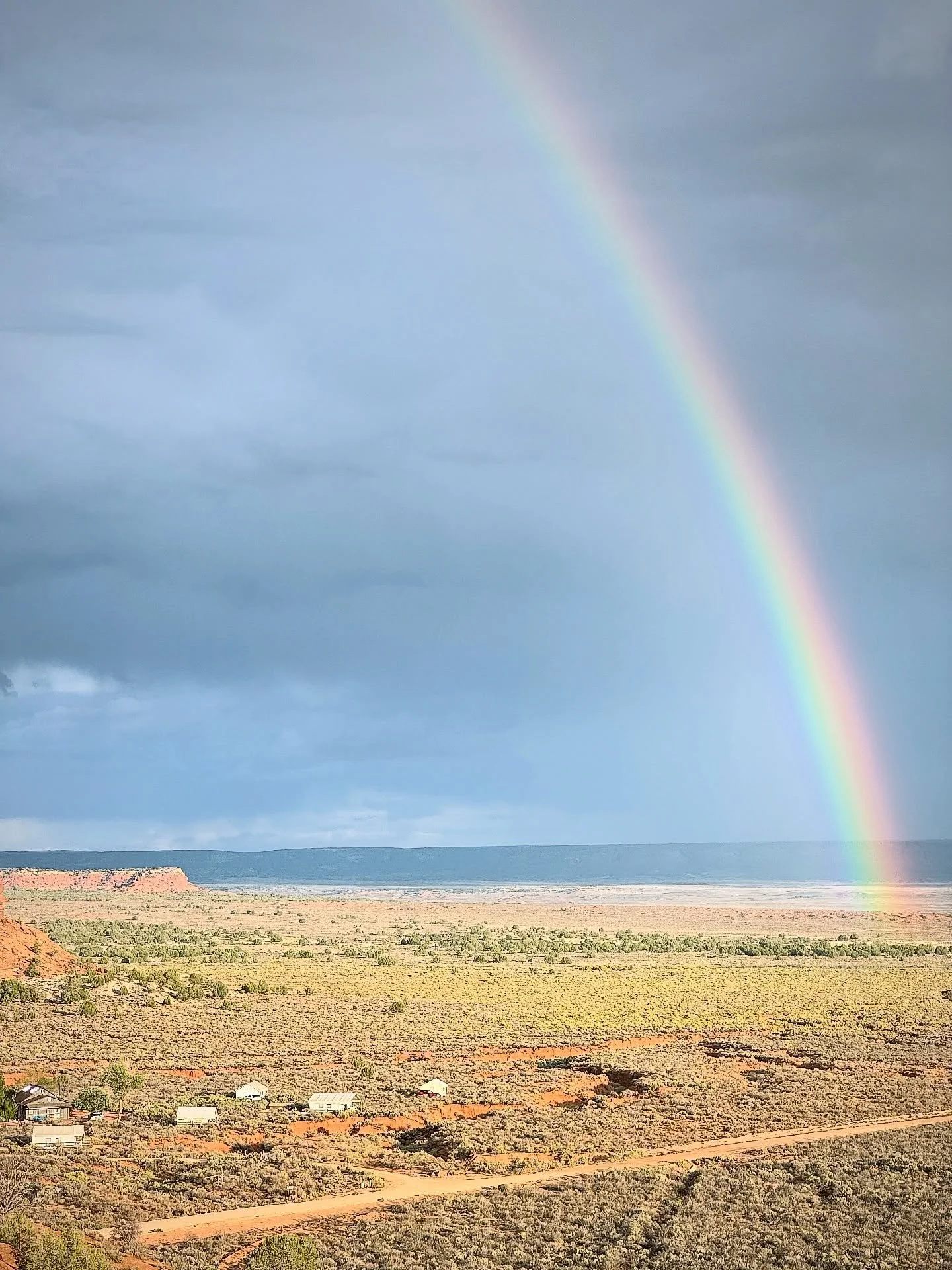 Same rainbow. Two different views. 🌈⛺

Swipe to see 👀👉🏼

With rain in the forecast this weekend, we&rsquo;re crossing our fingers that our big desert skies will serve up a few more of these beauties. That&rsquo;s one of our favorite things about 