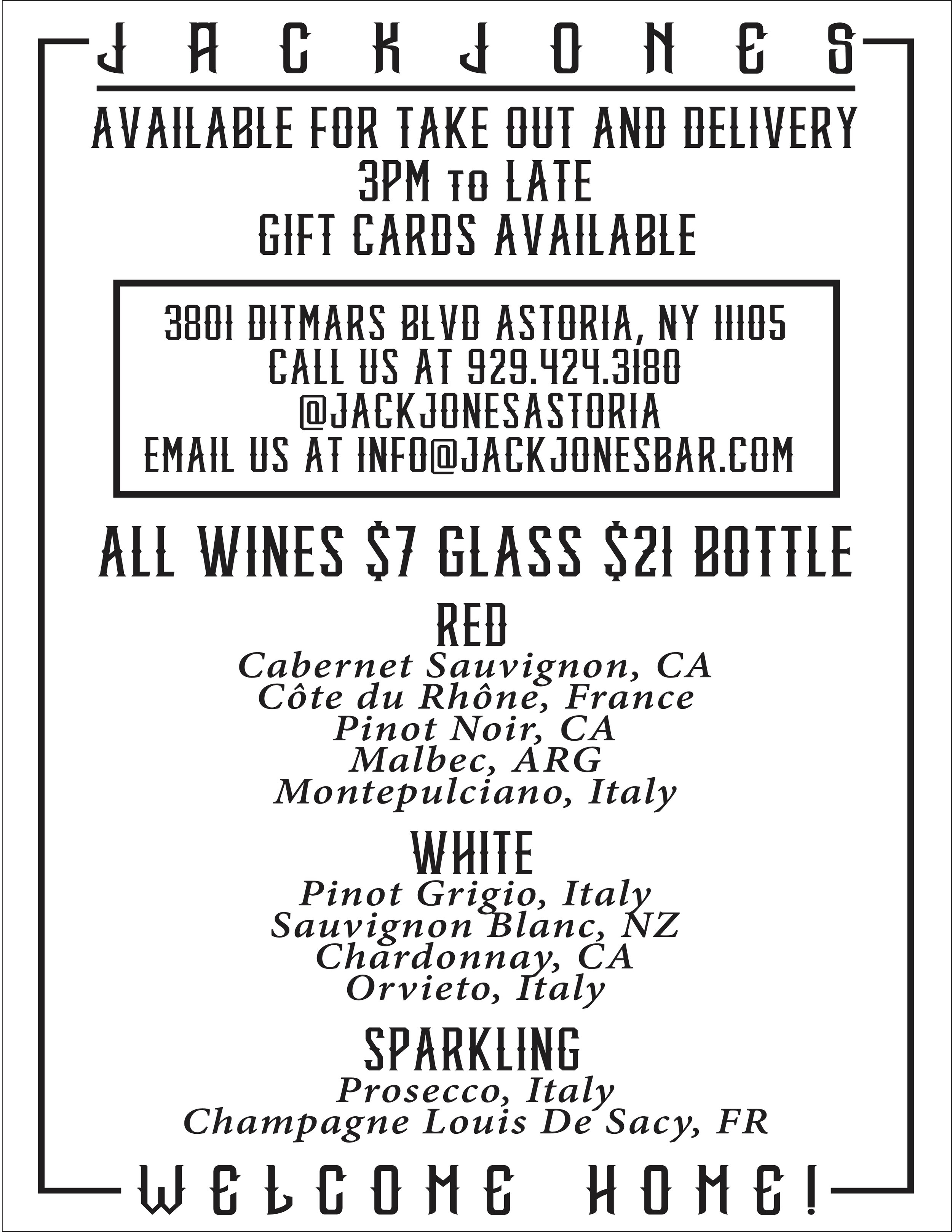 HAPPY HOUR — JACK JONES Best Bars Astoria Where to Eat Queens Best