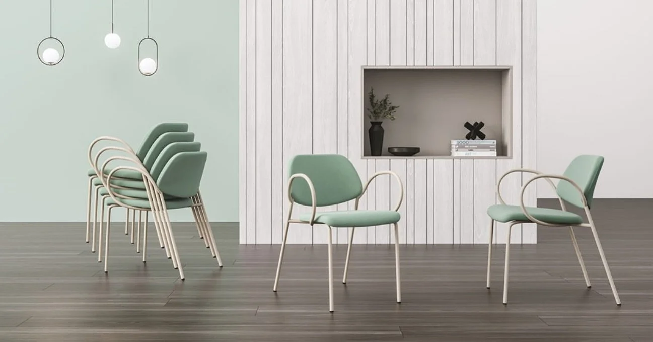 Effortlessly stylish. Unapologetically practical.

With its unique loop arm design, seamless stackability, and lightweight frame, the Pepa guest series brings elevated versatility to every environment &mdash; whether it&rsquo;s for everyday use or la