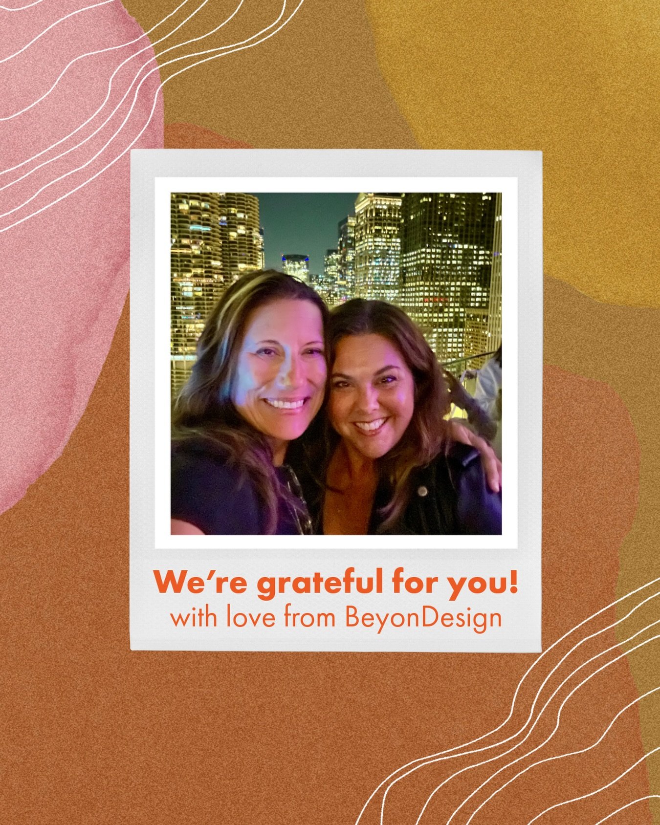 Happy Thanksgiving from BeyonDesign! We appreciate your partnership and mostly, your friendship. We hope you have a wonderful holiday! 🤎🫶🏼