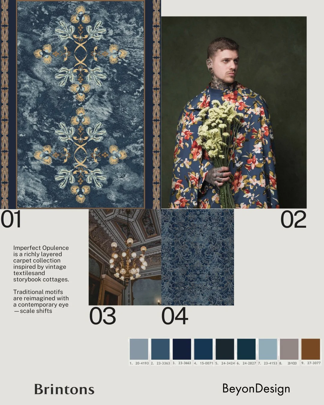 Material Monday! 🧵 The Imperfect Opulence collection sets the scene for lived-in elegance and soulful style&mdash;welcoming, layered, and beautifully imperfect. New from @brintonscommerical