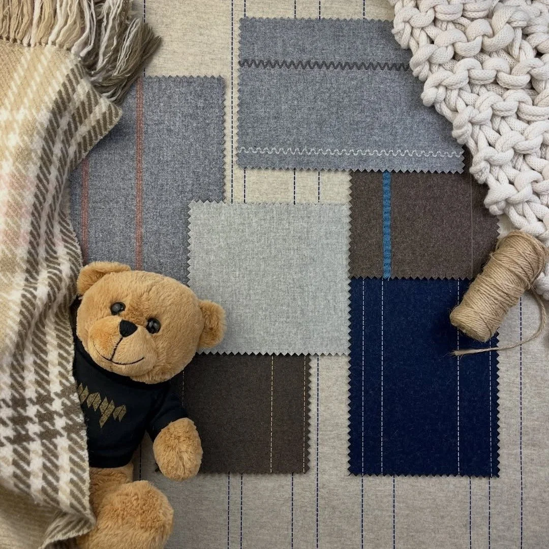 Our top request, the Cozy Collection from Maya Romanoff! An instant classic. Cozy's 3 collections + 20 colorways is perfect for wallcovering or upholstery.