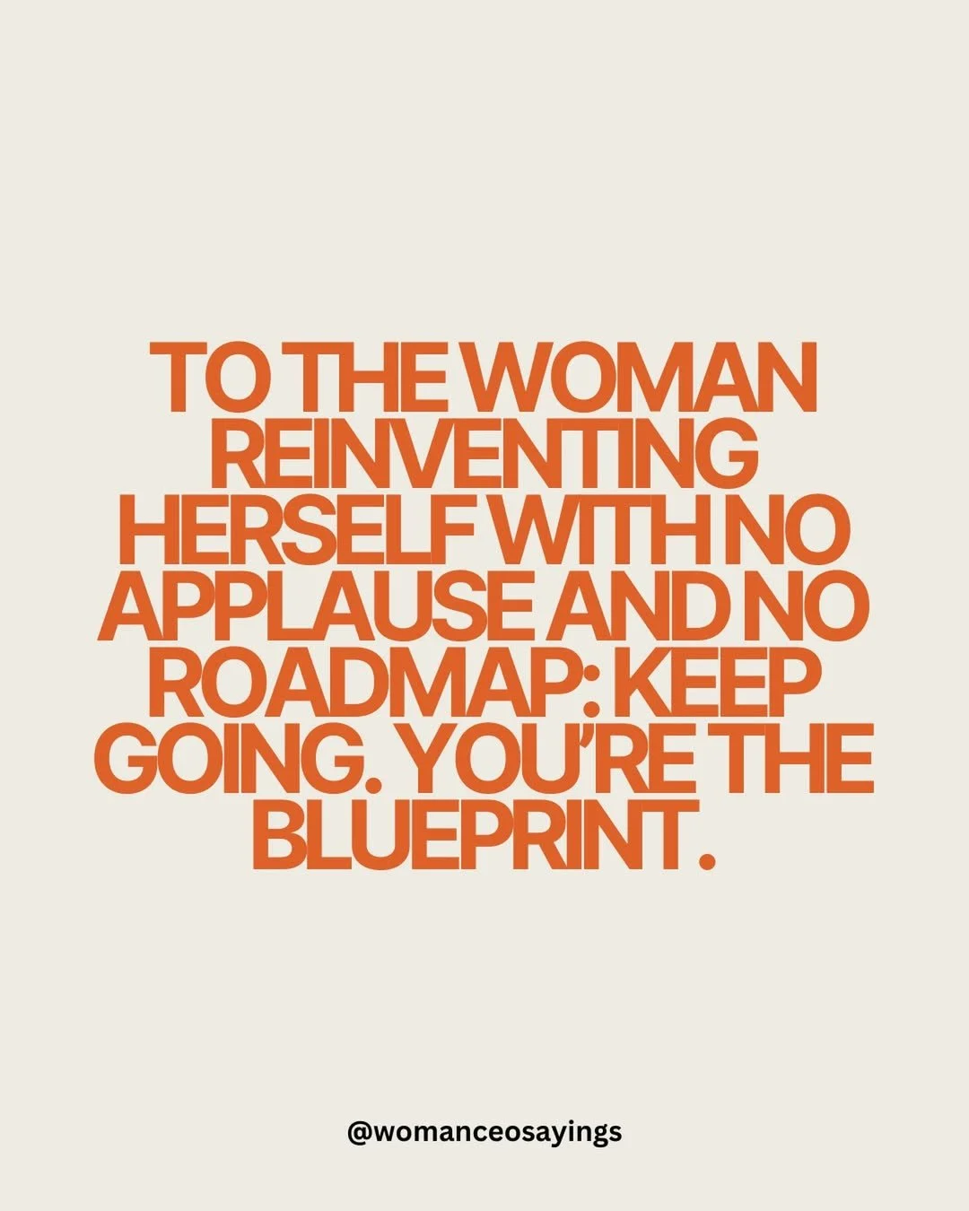 You&rsquo;re the blueprint. ✨️