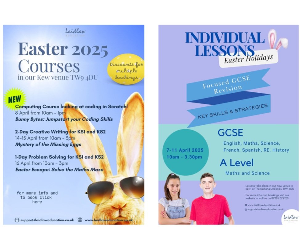 Join us this Easter holidays for some exciting courses 