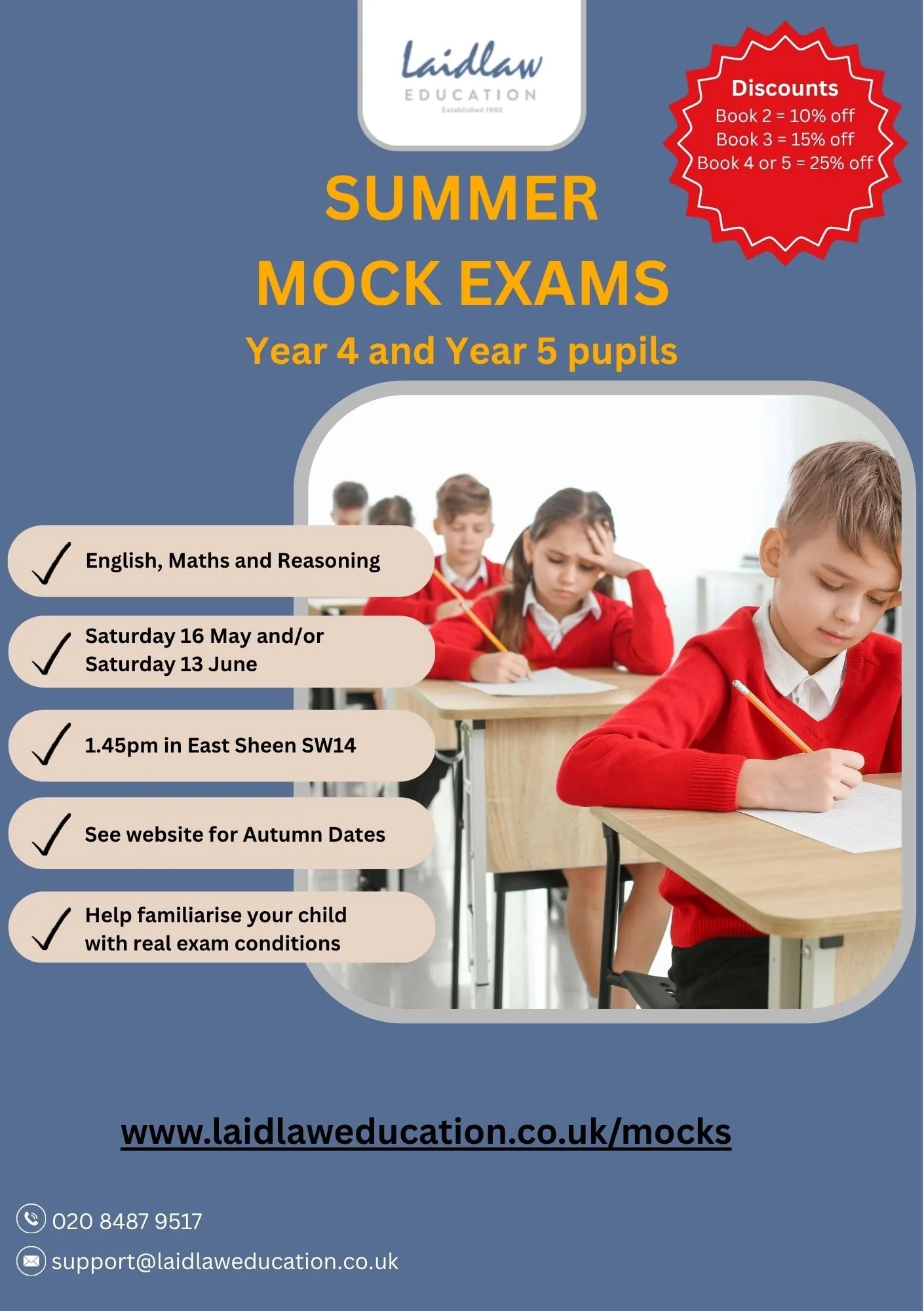 Summer mock exams