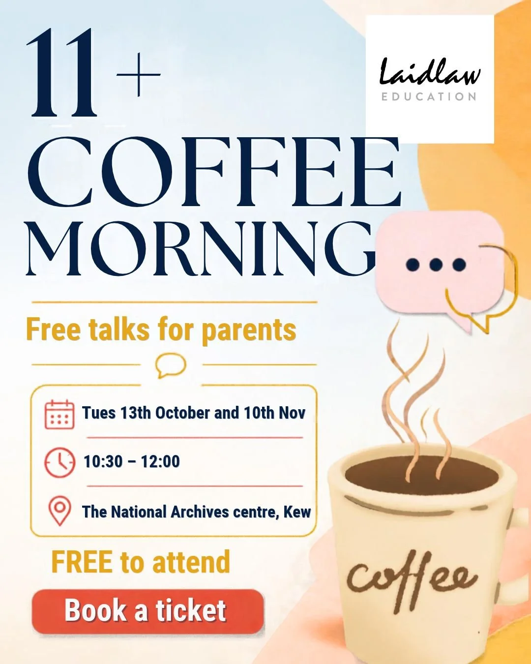 11+ Coffee Morning for parents