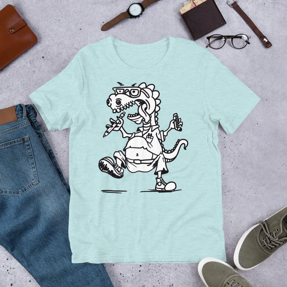 Nerdzilla-Lines_mockup_Front_Flat-Lifestyle_Heather-Prism-Ice-Blue.jpg