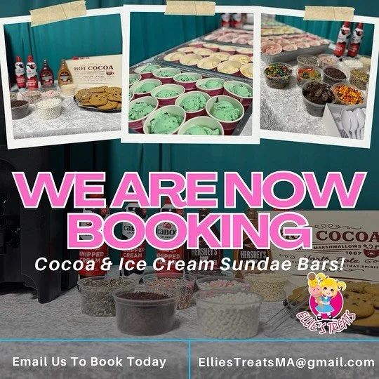 One of our favorite things to offer during the colder months are hot chocolate bars or ice cream sundae bars! We deliver these ready to serve &amp; they can be set up anywhere&hellip; indoors or out!

These can be perfect for schools, office parties,