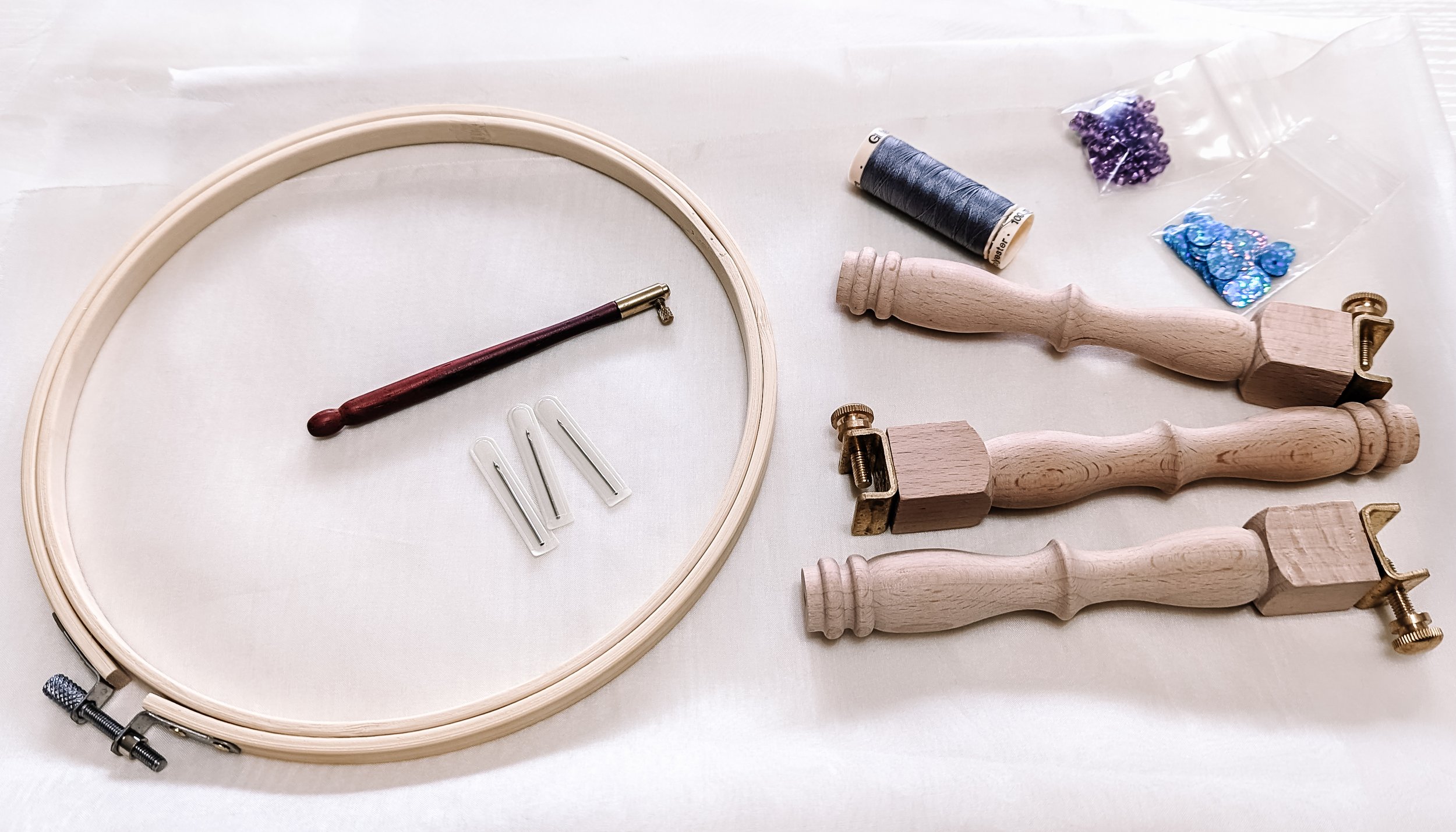 Tambour/Luneville Embroidery Online Course Kit with Free Domestic