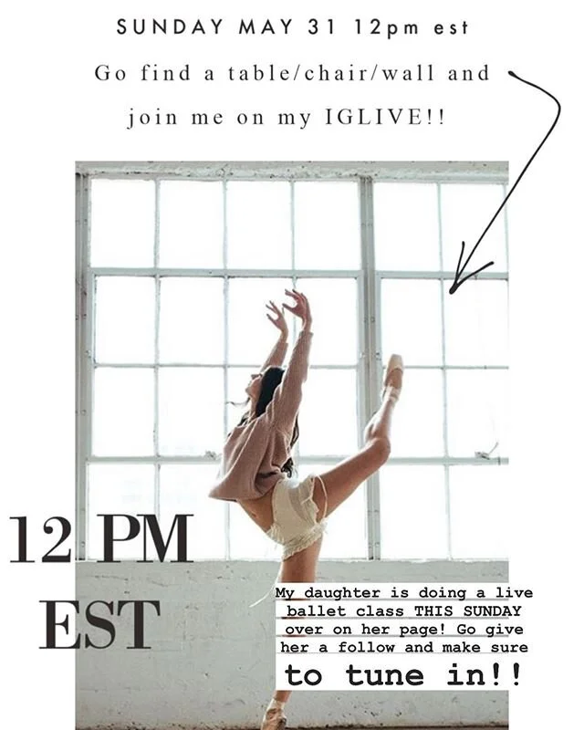 Don’t miss @goldiejane_ teaching!!! Sunday!  #balletdad