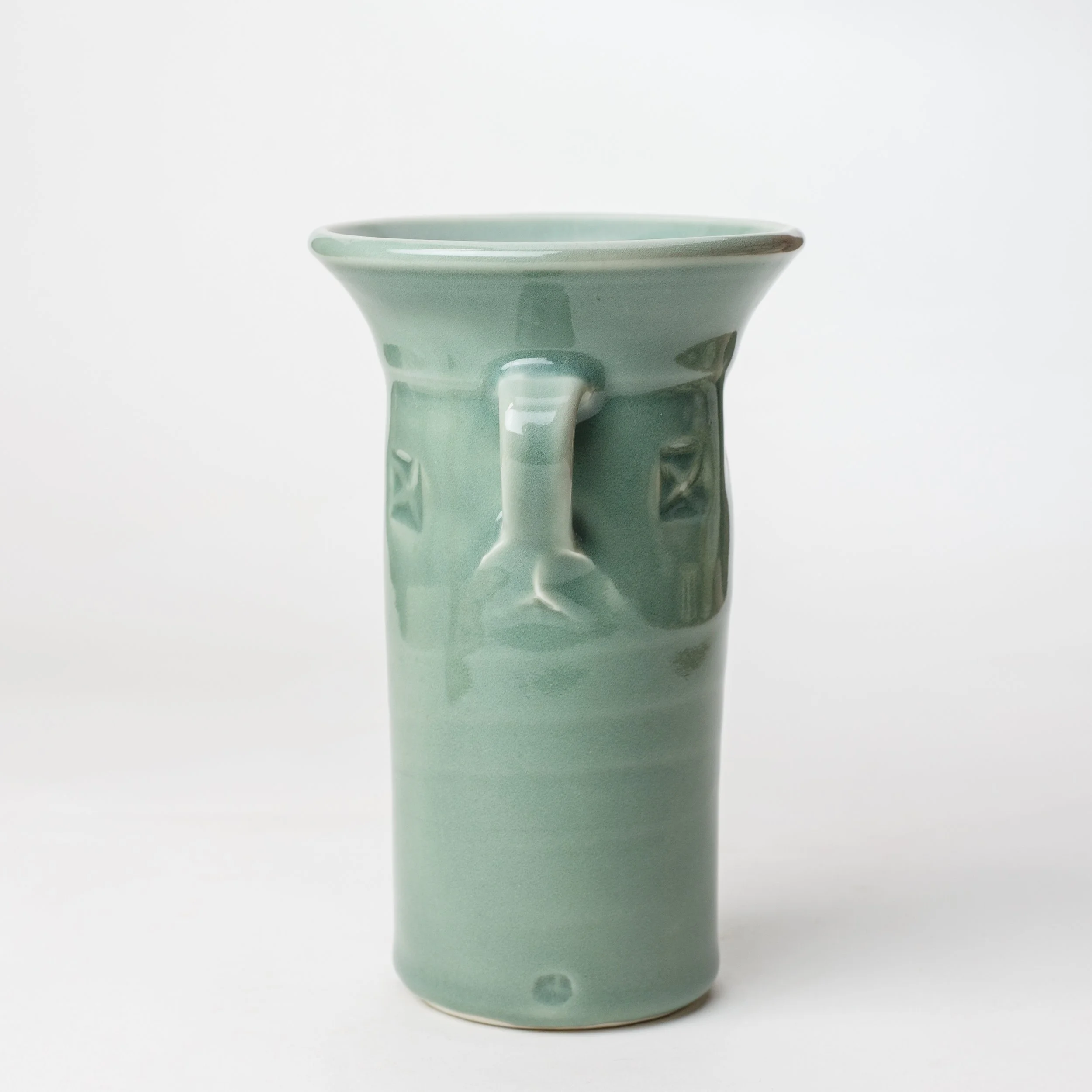 Vase with handles — Hinckley Pottery