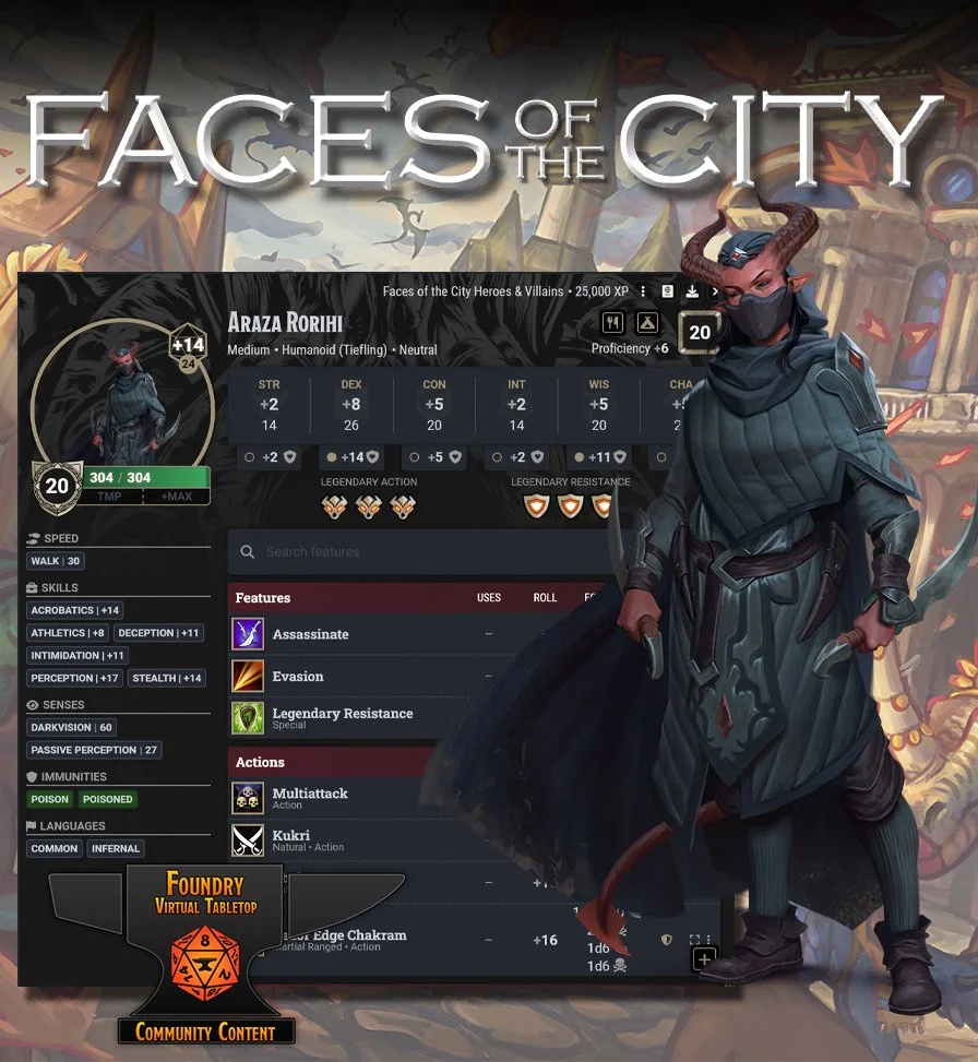 Faces of the City - Foundry VTT Module