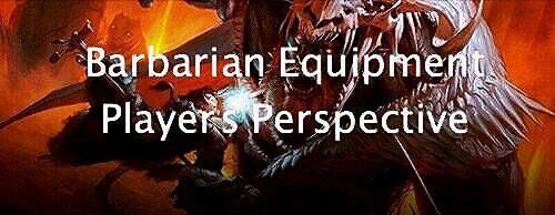 Equipment Packs - The Barbarian