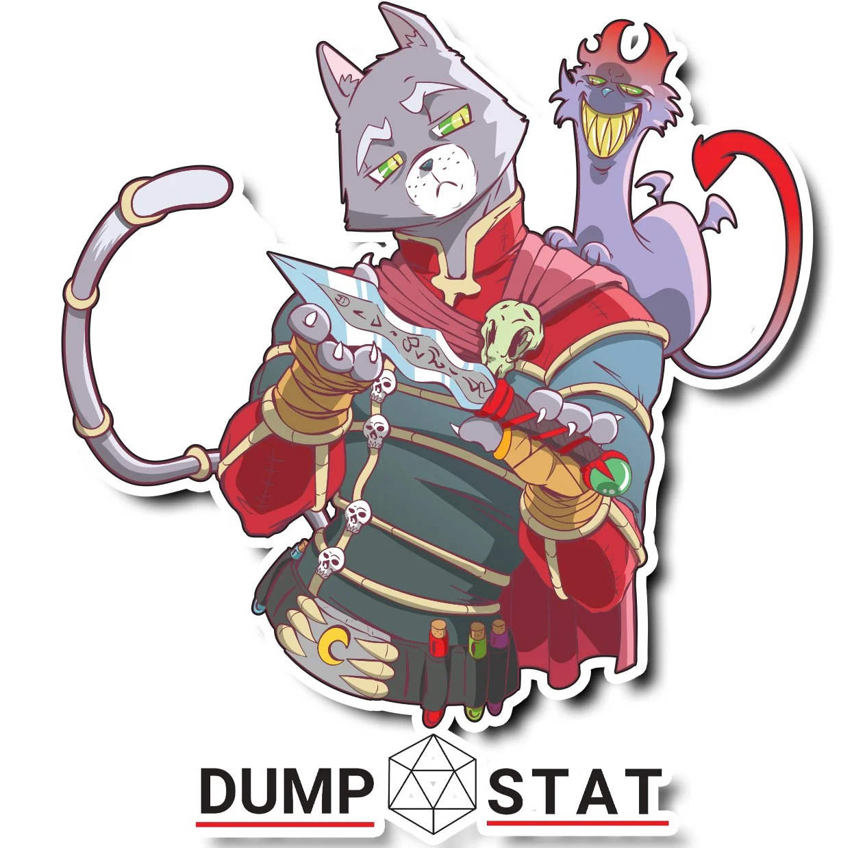 Catfolk Sticker - Dump Stat