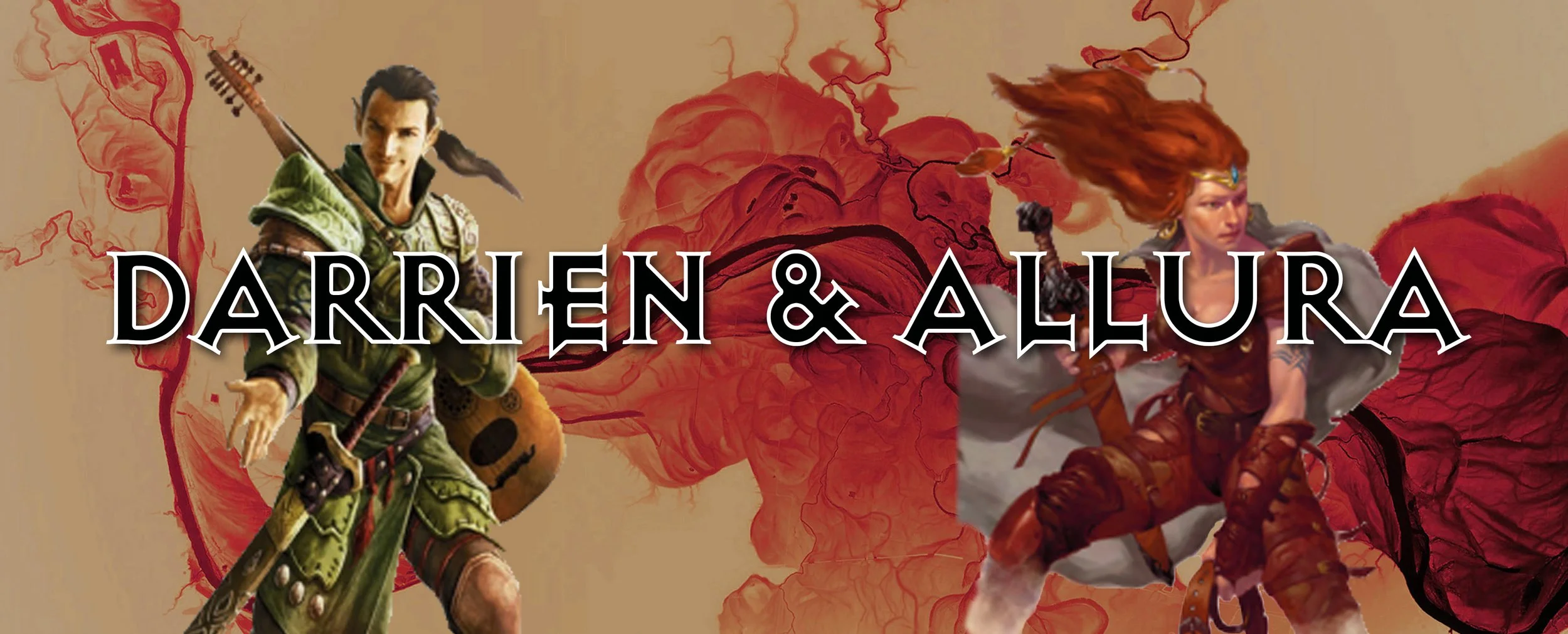 Darrien Madeline (Mercenary) &amp; Lady Allura (Expedition Leader)