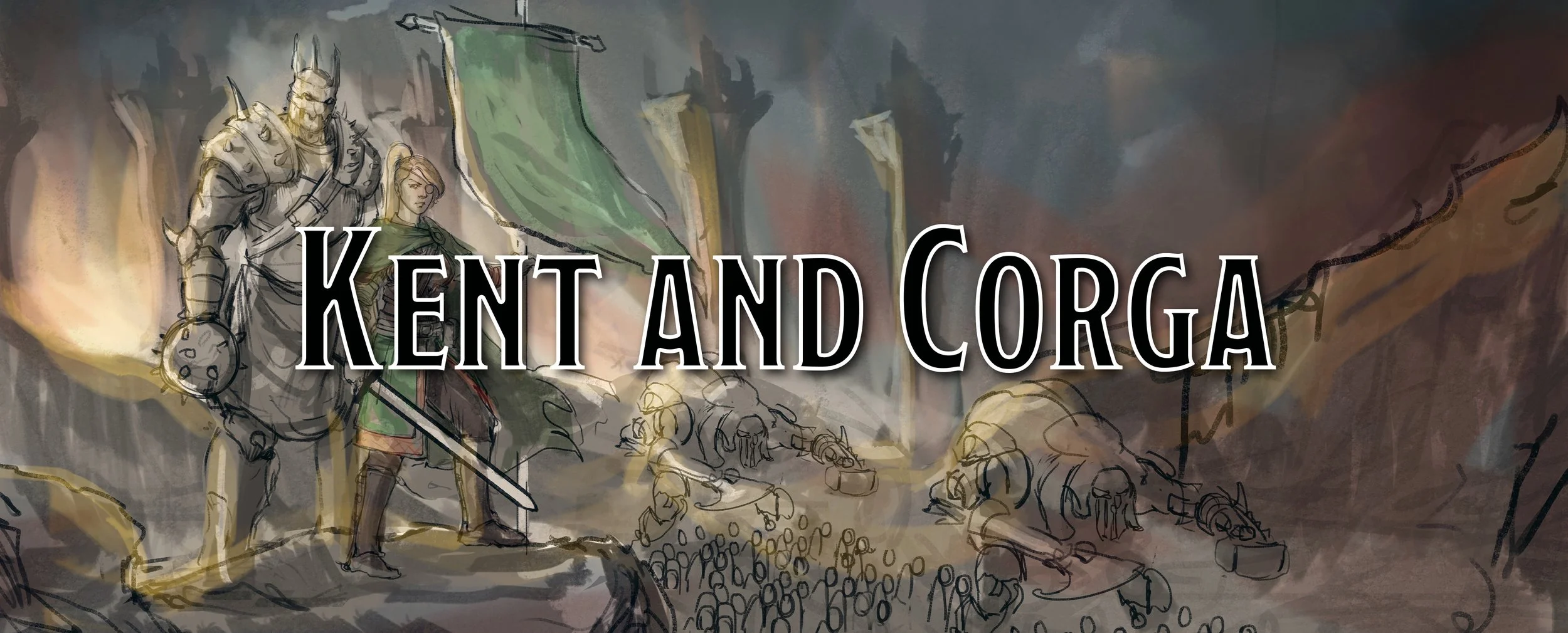 Kent (Templar Knight) &amp; Corga Krat (Standard Bearer)