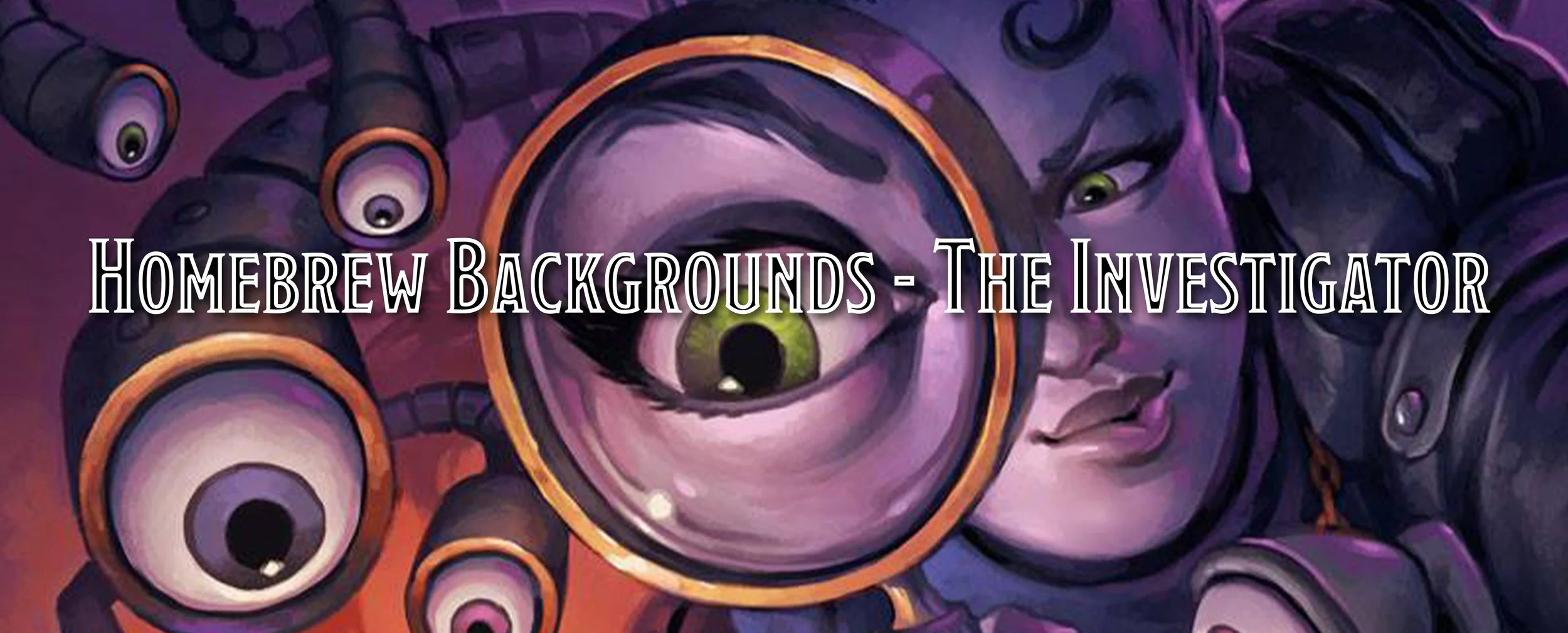 D&amp;D 2024 Backgrounds - Investigator