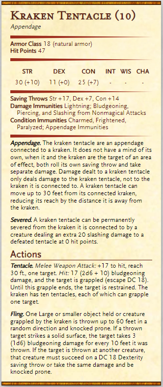 Multi-Appendage Boss Fight - Homebrew — Dump Stat Adventures