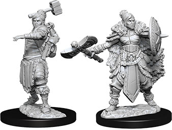 Half-Orc Female Barbarian