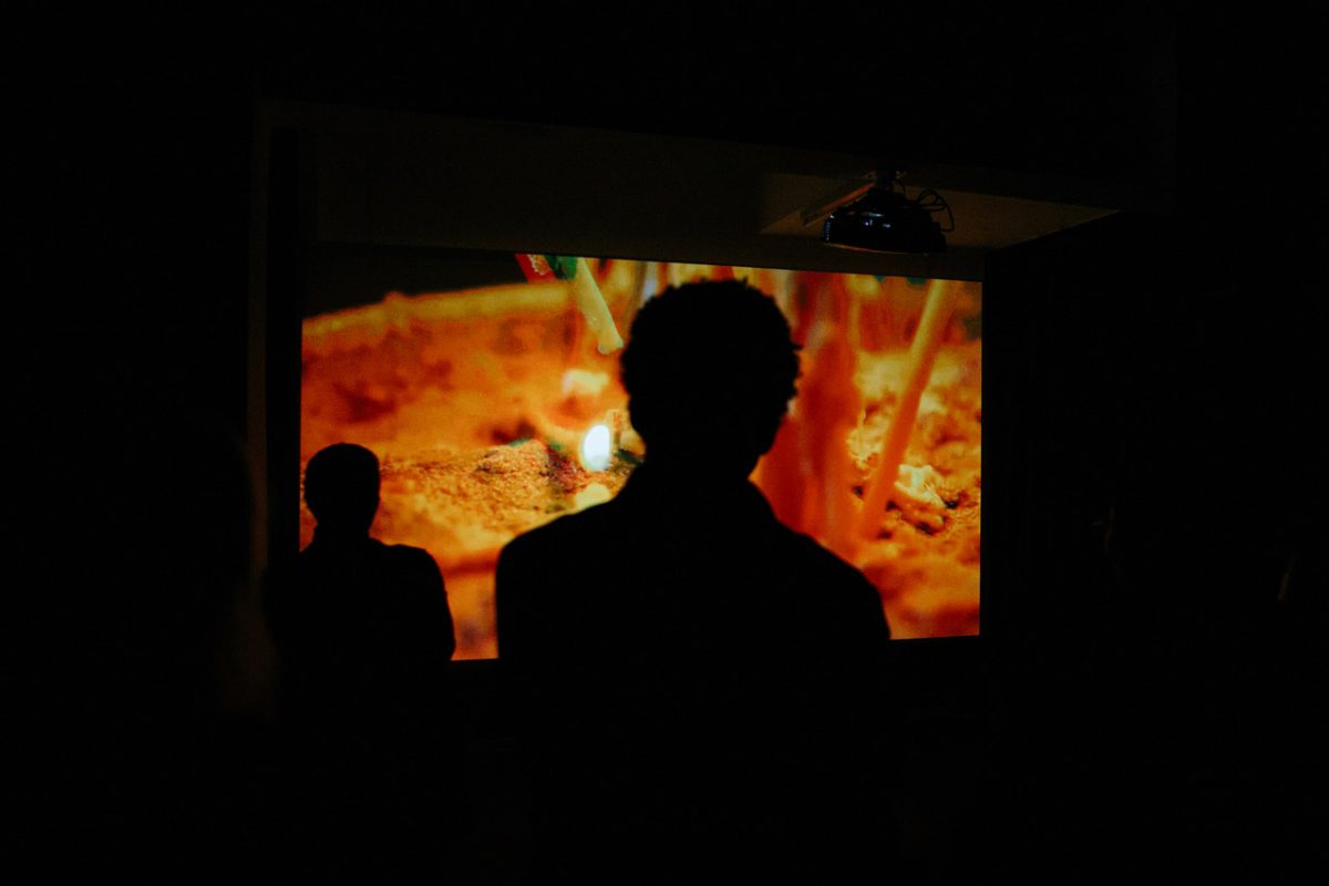‘Merciful, Wonderful’, Loukia Alavanou & Cecilia Jardemar, single-channel HD/16:9 video installation with sound, 4' 30'', 2013, Commissioned by IASPIS, Sweden. Installation view, State of Concept,Athens, 2018. Photo by Alexandra Masmanidi