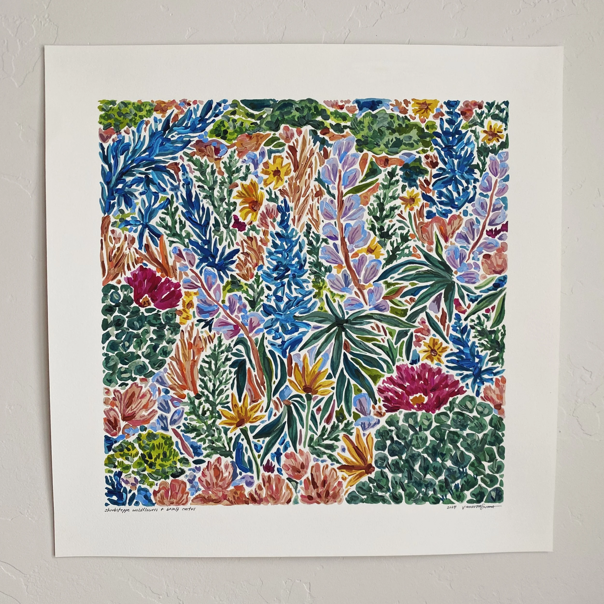 Shrubsteppe Wildflowers & Basalt Cactus