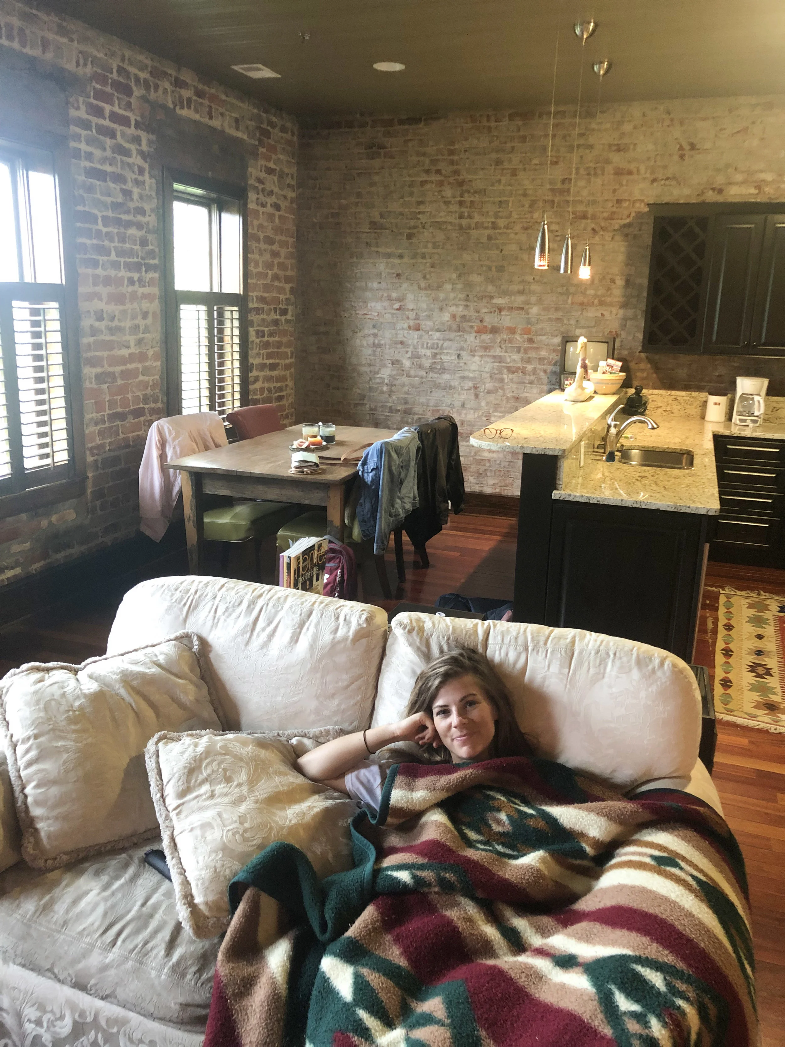 The early riser waiting on her counterpart to wake up!