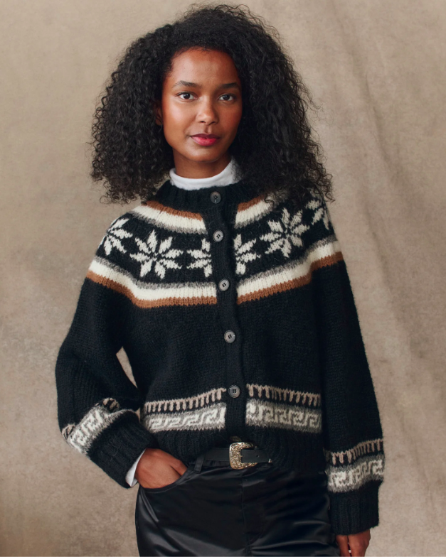 SNOWFLAKE ICE RINK CARDIGAN