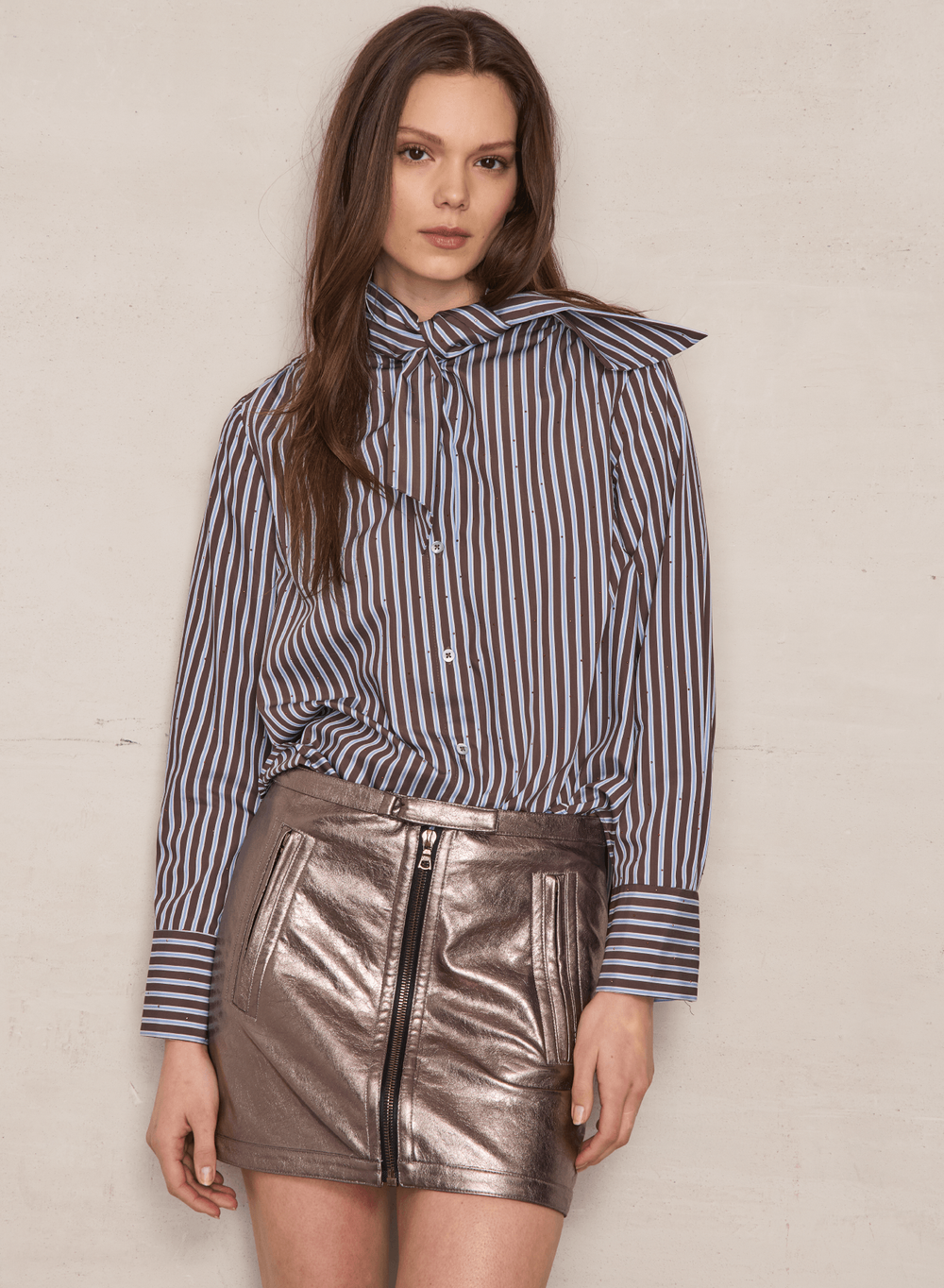 TIE NECK SHIRT