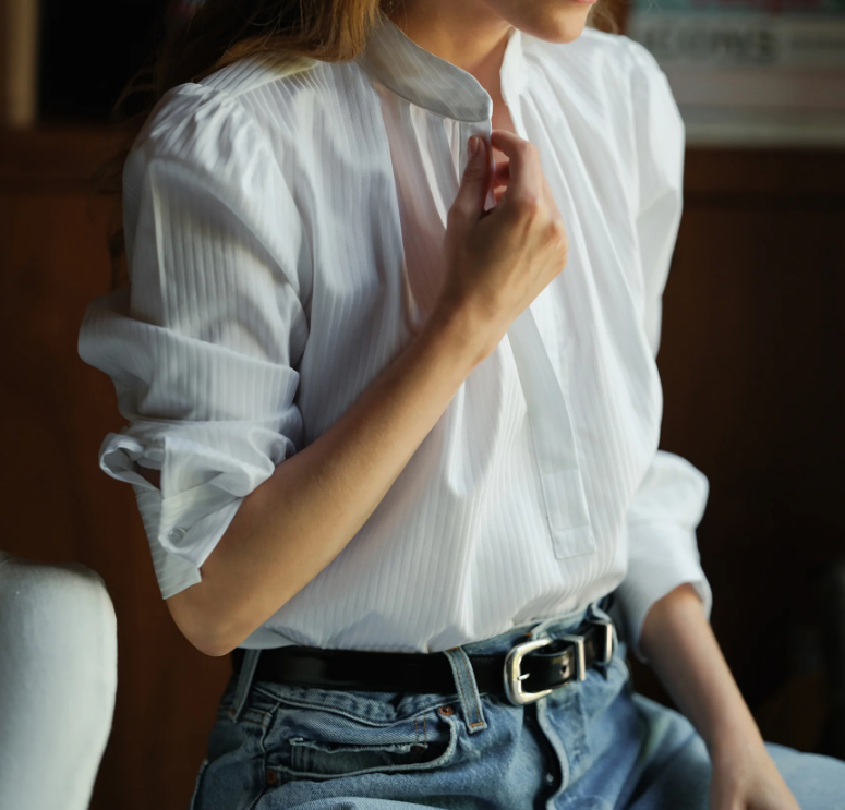 PUFF SHIRT PIQUE WEAVE