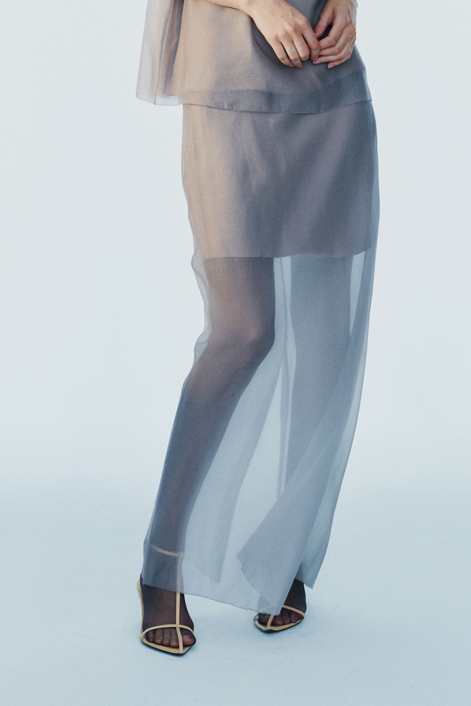 Harlan Cupro Organza Skirt