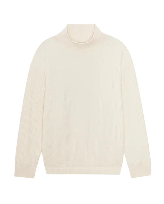 The Waffle Mock Neck Sweatshirt
