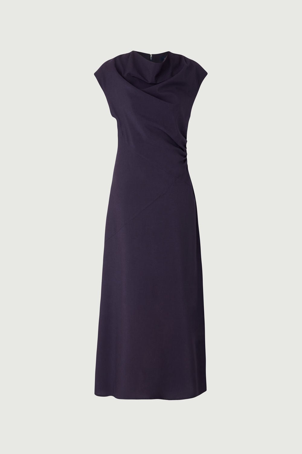 LONG EUGENIE DRESS IN FLUID FABRIC