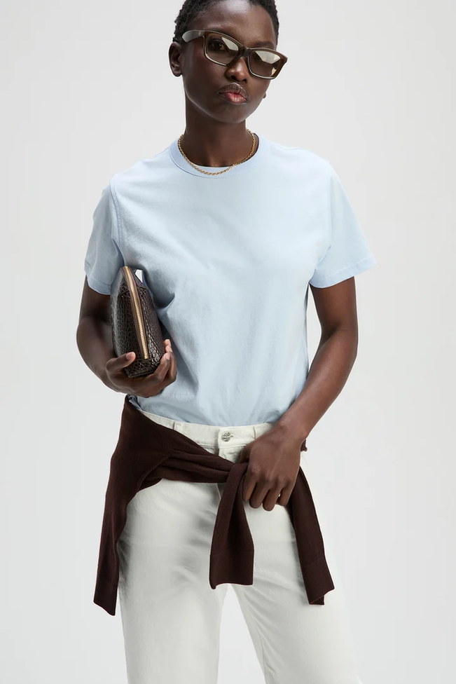 The Iconically Soft Perfect Tee in Azure