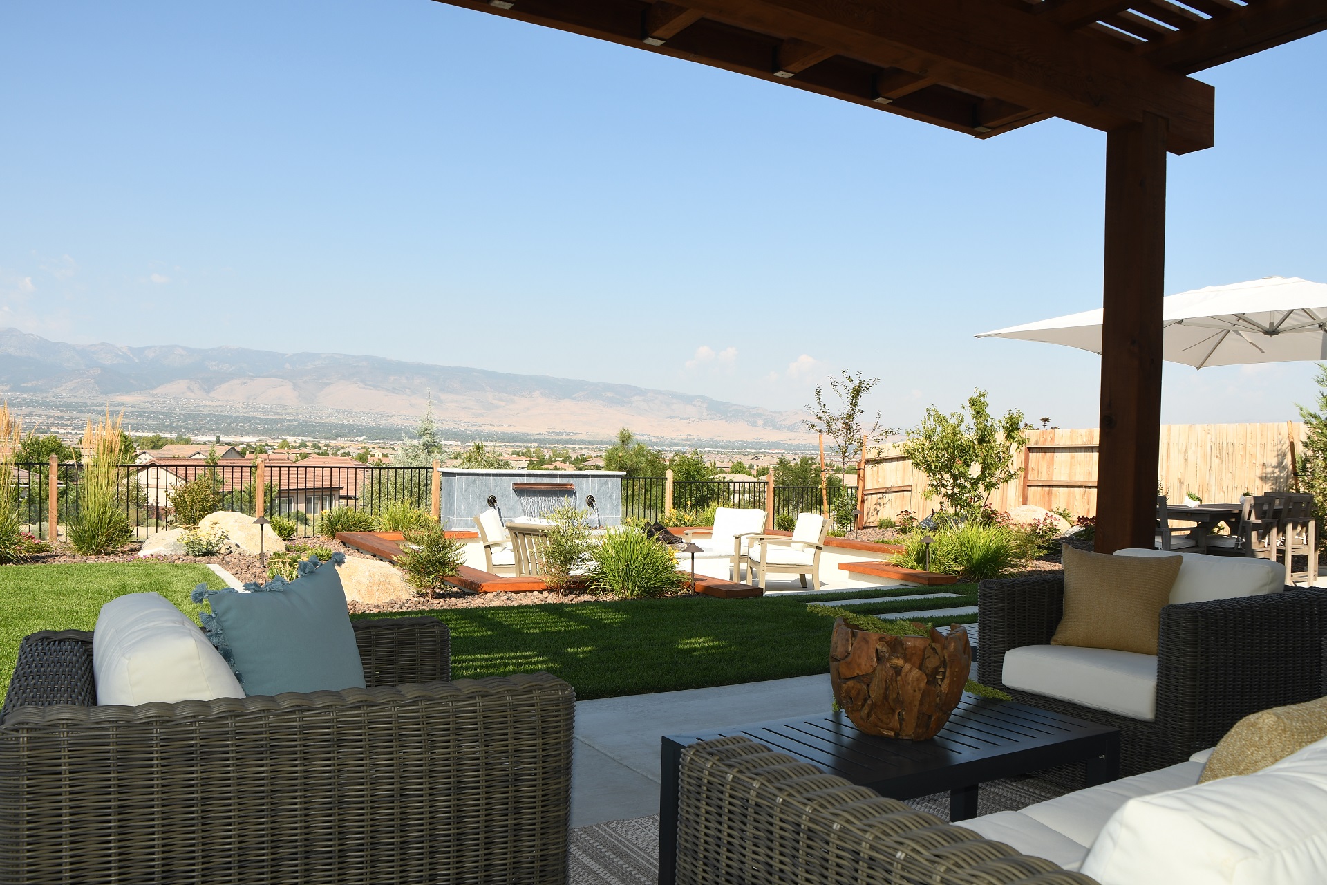 Beautiful patio with pergola in Reno, Nevada