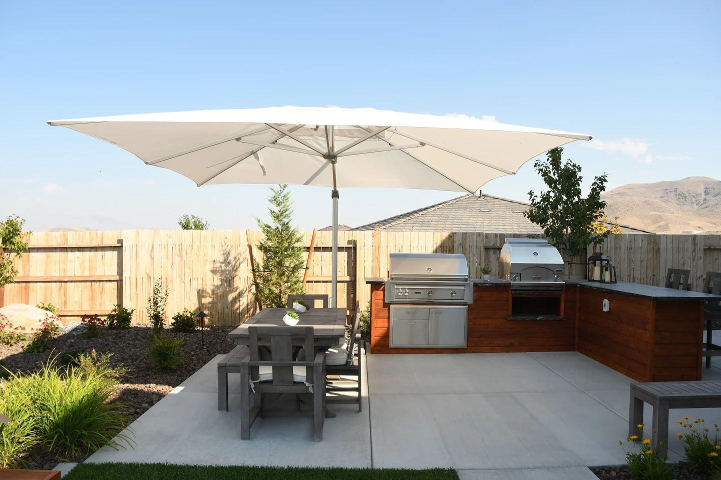 Outdoor kitchen in Sparks, NV by top landscaping companies