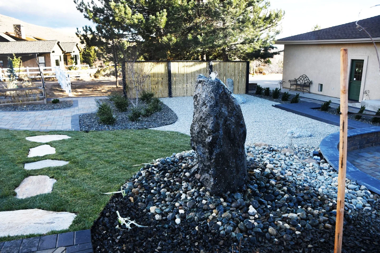 Front yard landscaping in Reno, Nevada