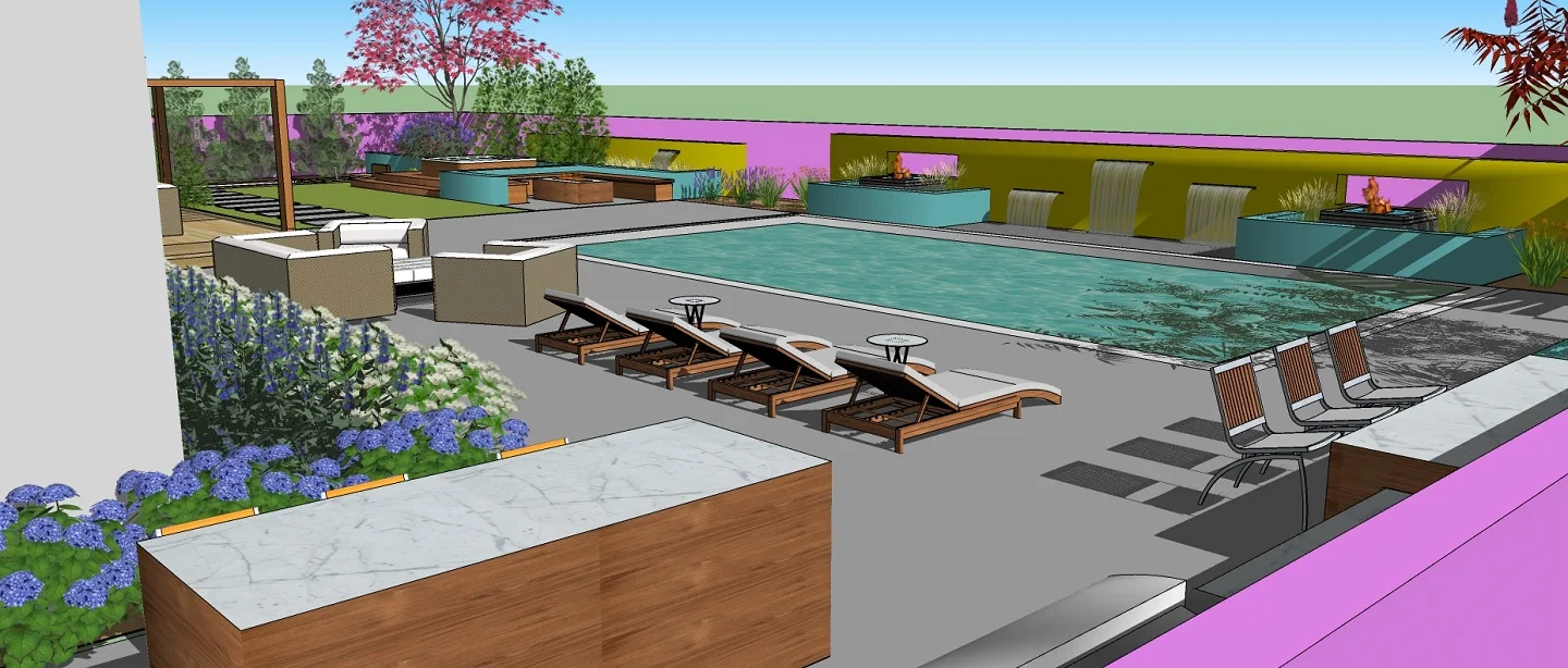 Folsom CA top landscape designer for pool designs