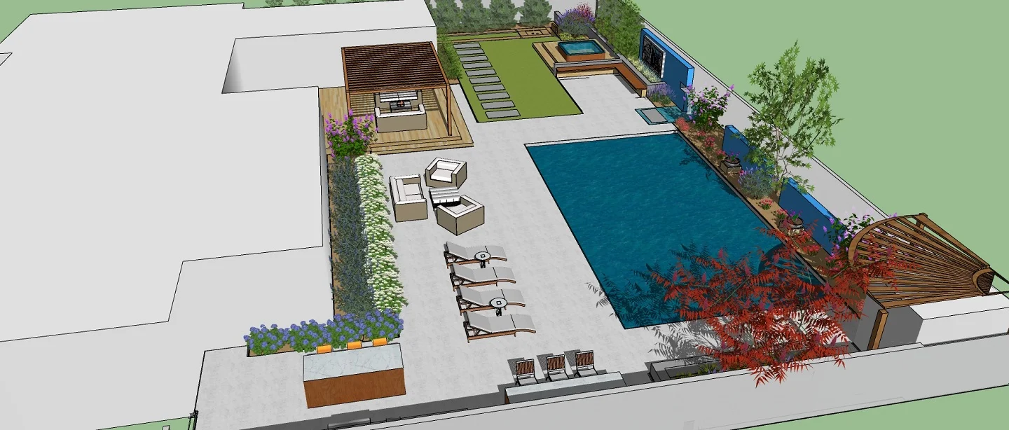 Pool designs with patio in Folsom, CA