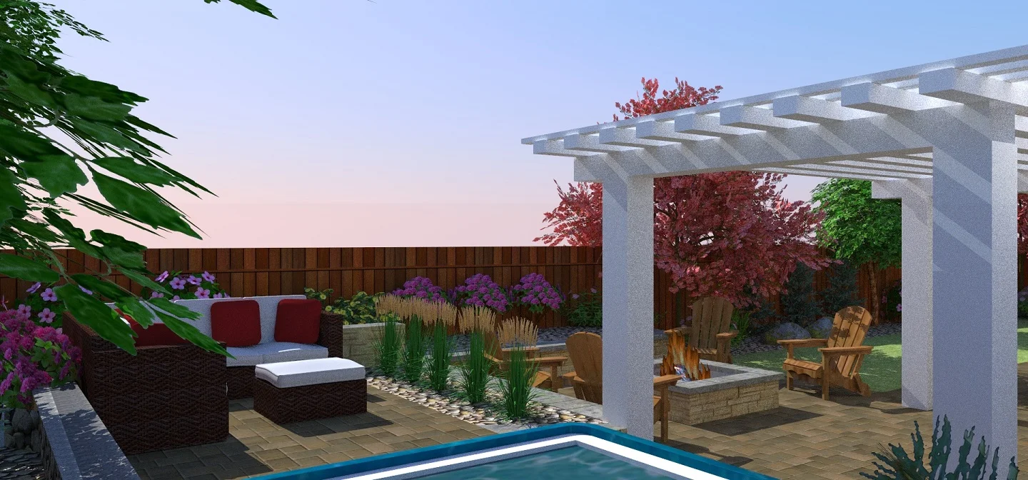 Landscaping companies near me in Sparks, NV with stunning pergola and pool designs