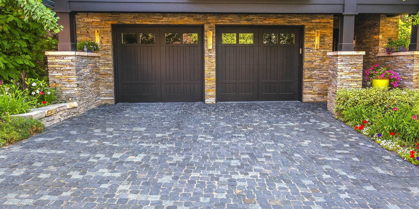 Decorative concrete driveway in Reno, NV
