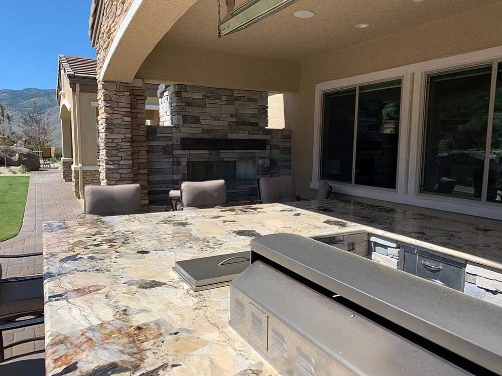 Outdoor Kitchen Landscape Contractors Design Patio Retaining Wall Reno Nv Sparks Nv Firesky Outdoor