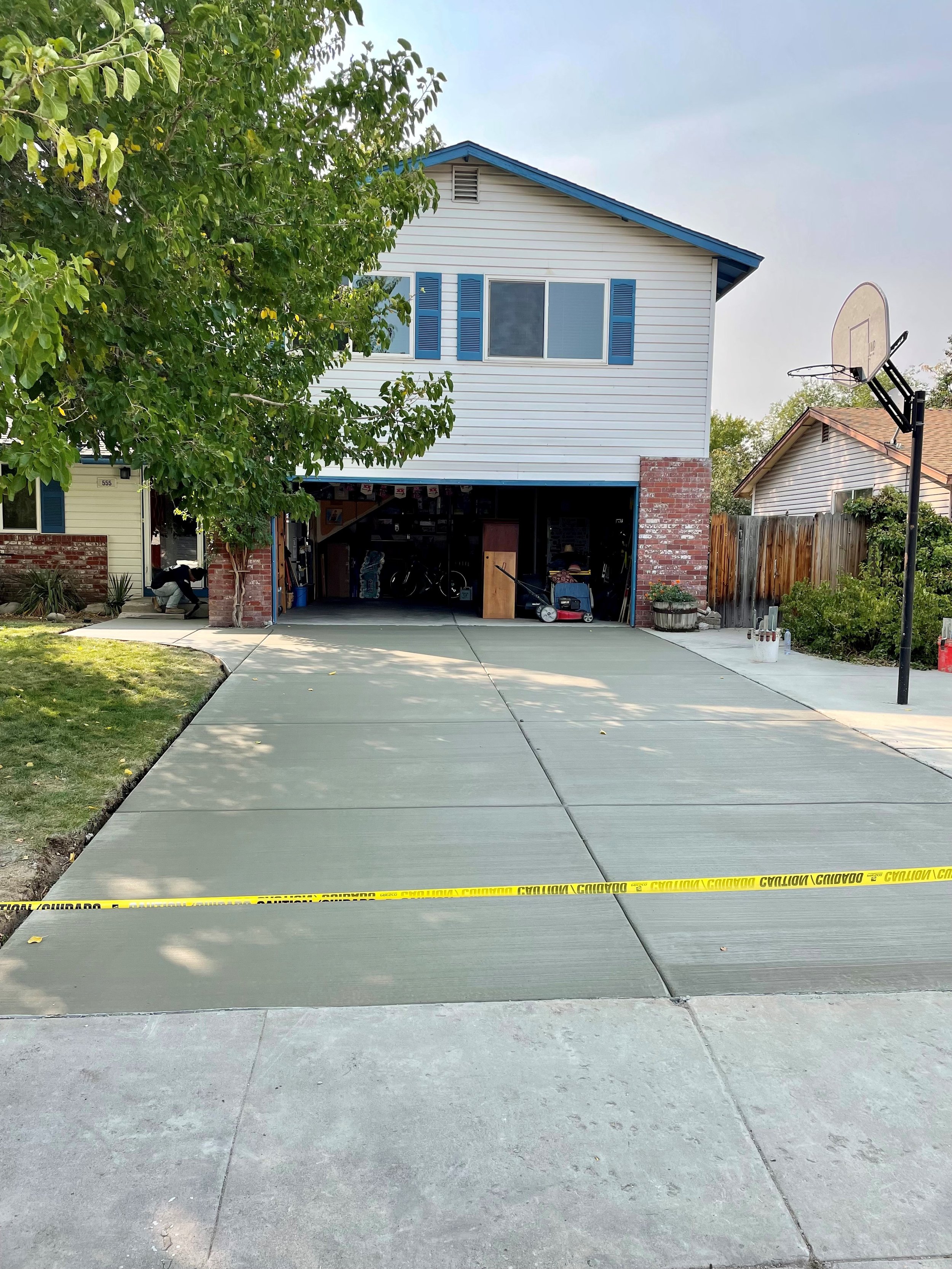 Stamped concrete driveway in Reno, NV